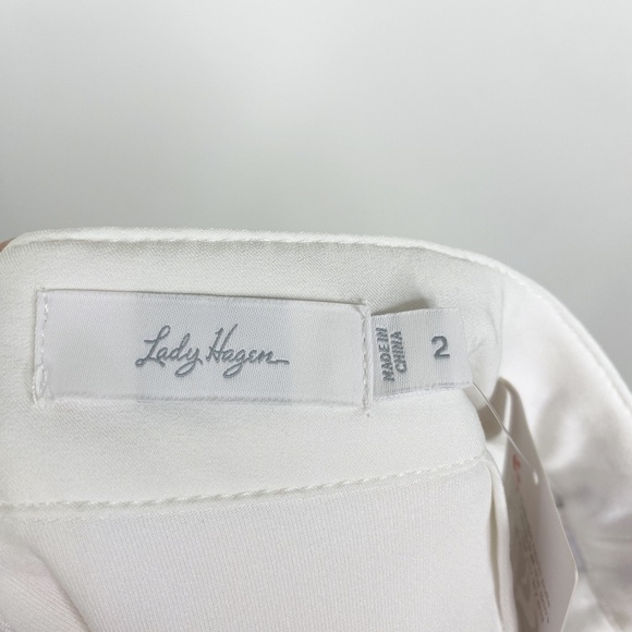 NWT Lady Hagen White Golf Skort Purple Stripe Sz. 2 Pleat Back - Picture 9 of 11